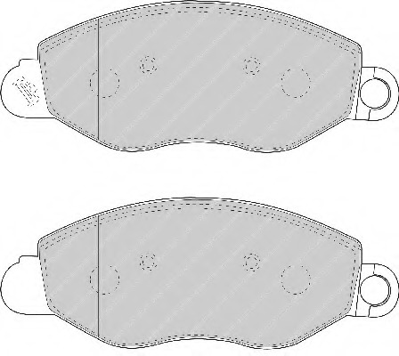 set placute frana,frana disc FSL1461 FERODO - Frana disc set placute frana,frana disc FSL1461 FERODO - Frana disc