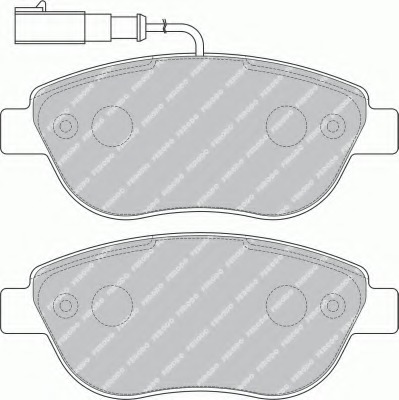 set placute frana,frana disc FSL1467 FERODO - Set placute frana set placute frana,frana disc FSL1467 FERODO - Set placute frana
