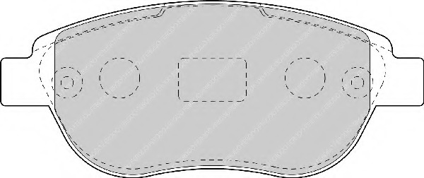 set placute frana,frana disc FSL1476 FERODO - Frana disc