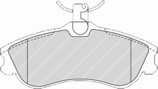 set placute frana,frana disc FSL1477 FERODO - Frana disc