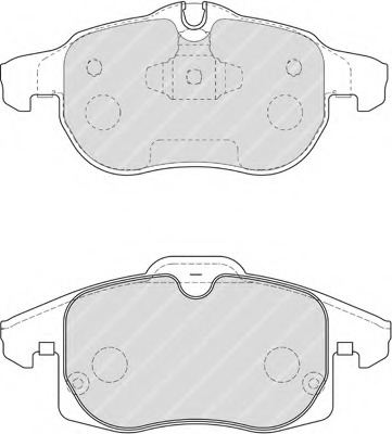 set placute frana,frana disc FSL1520 FERODO - Frana disc set placute frana,frana disc FSL1520 FERODO - Frana disc