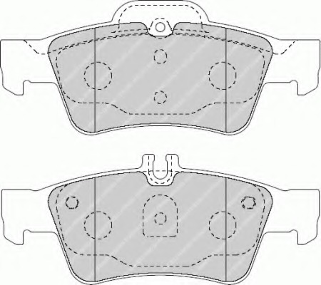 set placute frana,frana disc FSL1526 FERODO - Frana disc set placute frana,frana disc FSL1526 FERODO - Frana disc