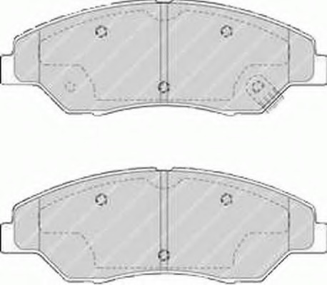 set placute frana,frana disc FSL1536 FERODO - Frana disc set placute frana,frana disc FSL1536 FERODO - Frana disc