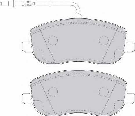 set placute frana,frana disc FSL1556 FERODO - Set placute frana set placute frana,frana disc FSL1556 FERODO - Set placute frana
