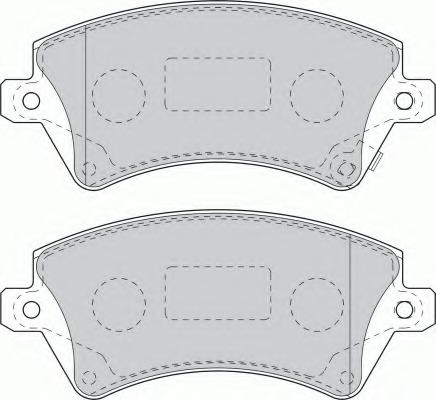 set placute frana,frana disc FSL1573 FERODO - Set placute frana