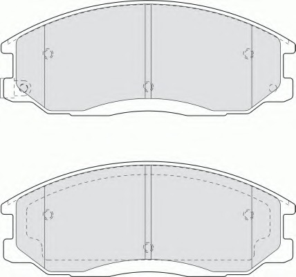 set placute frana,frana disc FSL1605 FERODO - Frana disc