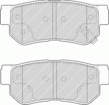 set placute frana,frana disc FSL1606 FERODO - Frana disc set placute frana,frana disc FSL1606 FERODO - Frana disc