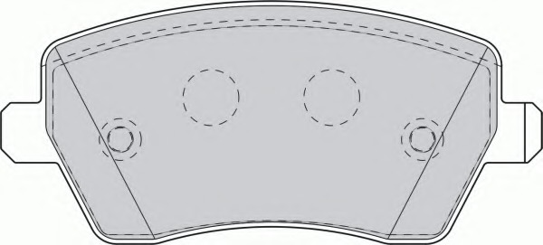 set placute frana,frana disc FSL1617 FERODO - Frana disc set placute frana,frana disc FSL1617 FERODO - Frana disc