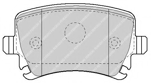 set placute frana,frana disc FSL1636 FERODO - Frana disc