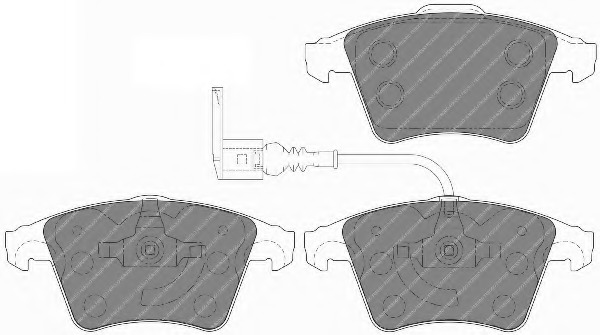 set placute frana,frana disc FSL1642 FERODO - Frana disc set placute frana,frana disc FSL1642 FERODO - Frana disc