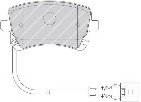 set placute frana,frana disc FSL1644 FERODO - Frana disc set placute frana,frana disc FSL1644 FERODO - Frana disc
