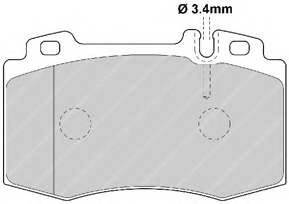 set placute frana,frana disc FSL1661 FERODO - Set placute frana set placute frana,frana disc FSL1661 FERODO - Set placute frana