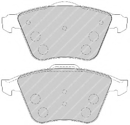 set placute frana,frana disc FSL1706 FERODO - Frana disc set placute frana,frana disc FSL1706 FERODO - Frana disc