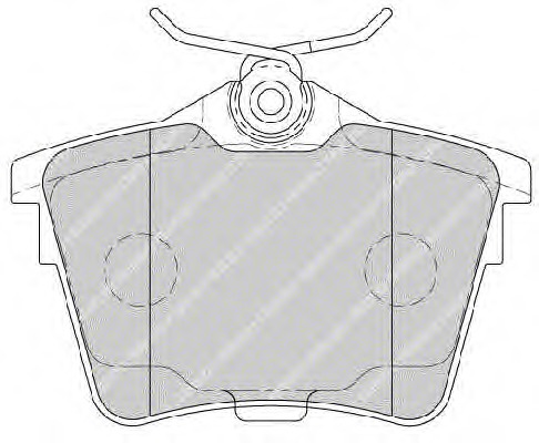 set placute frana,frana disc FSL1727 FERODO - Set placute frana set placute frana,frana disc FSL1727 FERODO - Set placute frana