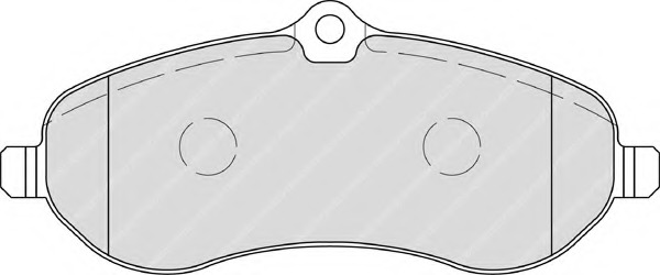 set placute frana,frana disc FSL1771 FERODO - Frana disc