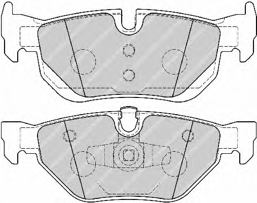 set placute frana,frana disc FSL1807 FERODO - Frana disc set placute frana,frana disc FSL1807 FERODO - Frana disc