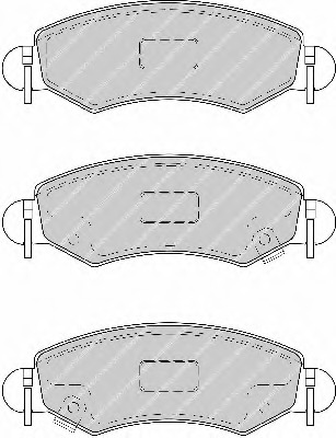 set placute frana,frana disc FSL1811 FERODO - Frana disc