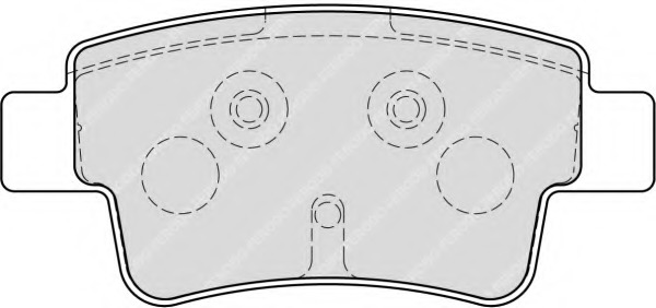 set placute frana,frana disc FSL1858 FERODO - Set placute frana set placute frana,frana disc FSL1858 FERODO - Set placute frana