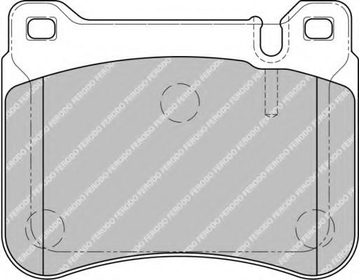 set placute frana,frana disc FSL1907 FERODO - Set placute frana set placute frana,frana disc FSL1907 FERODO - Set placute frana