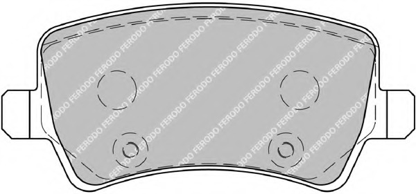 set placute frana,frana disc FSL1918 FERODO - Frana disc set placute frana,frana disc FSL1918 FERODO - Frana disc