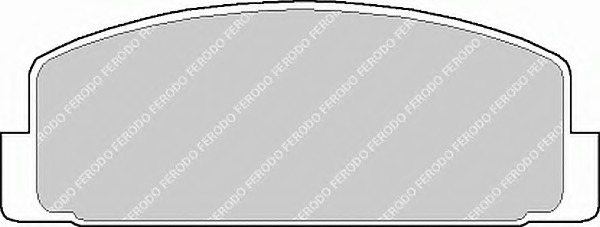 set placute frana,frana disc FSL372 FERODO - Set placute frana set placute frana,frana disc FSL372 FERODO - Set placute frana