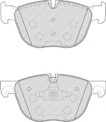 set placute frana,frana disc FSL4052 FERODO - Set placute frana