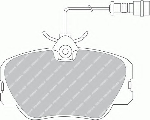 set placute frana,frana disc FSL415 FERODO - Frana disc set placute frana,frana disc FSL415 FERODO - Frana disc