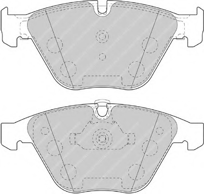 set placute frana,frana disc FSL4191 FERODO - Frana disc