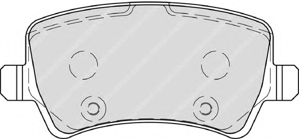set placute frana,frana disc FSL4237 FERODO - Frana disc