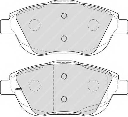 set placute frana,frana disc FSL4288 FERODO - Frana disc