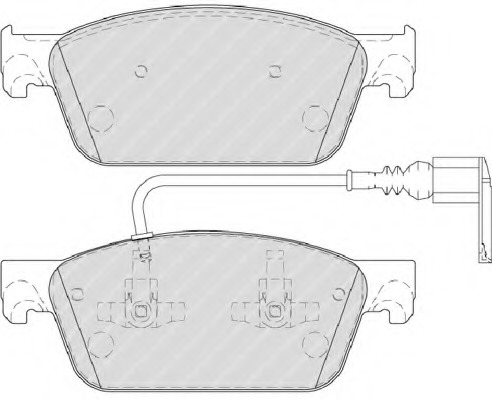set placute frana,frana disc FSL4302 FERODO - Frana disc set placute frana,frana disc FSL4302 FERODO - Frana disc