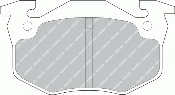 set placute frana,frana disc FSL558 FERODO - Frana disc set placute frana,frana disc FSL558 FERODO - Frana disc