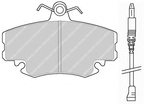 set placute frana,frana disc FSL845 FERODO - Frana disc set placute frana,frana disc FSL845 FERODO - Frana disc