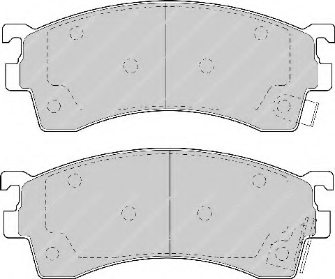 set placute frana,frana disc FSL950 FERODO - Set placute frana set placute frana,frana disc FSL950 FERODO - Set placute frana