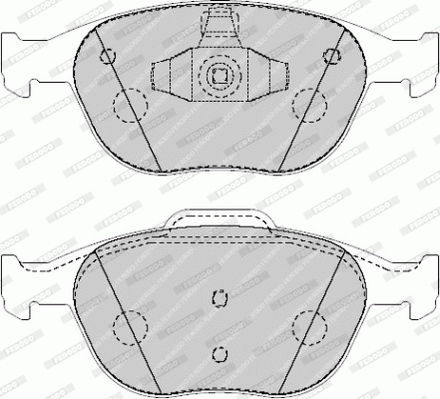 set placute frana,frana disc FVR1568 FERODO - Frana disc set placute frana,frana disc FVR1568 FERODO - Frana disc