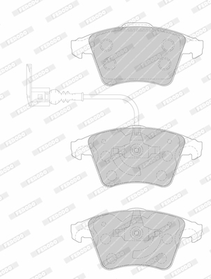 set placute frana,frana disc FVR1642 FERODO - Frana disc set placute frana,frana disc FVR1642 FERODO - Frana disc