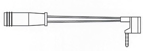 senzor de avertizare,uzura placute de frana FWI266/1 FERODO - Frana disc senzor de avertizare,uzura placute de frana FWI266/1 FERODO - Frana disc