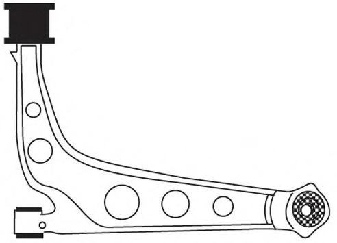 Brat, suspensie roata 1297 FRAP - Brate suspensie / directie (bascula)
