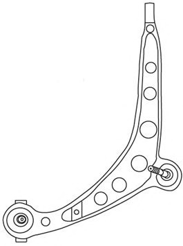 Brat, suspensie roata 1710 FRAP - Brate suspensie / directie (bascula) Brat, suspensie roata 1710 FRAP - Brate suspensie / directie (bascula)
