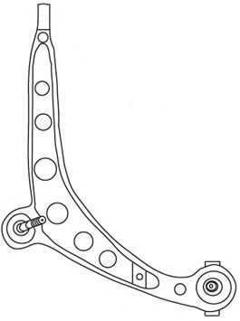 Brat, suspensie roata 1711 FRAP - Brate suspensie / directie (bascula) Brat, suspensie roata 1711 FRAP - Brate suspensie / directie (bascula)