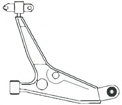 Brat, suspensie roata 2332 FRAP - Brate suspensie / directie (bascula)