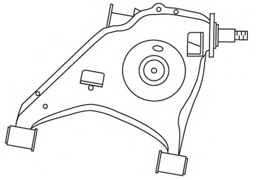 Brat, suspensie roata 2452 FRAP - Brate suspensie / directie (bascula)
