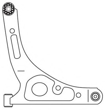 Brat, suspensie roata 2560 FRAP - Directie / bucsi, rulmenti