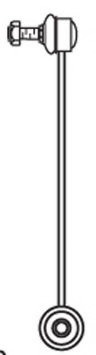 Brat/bieleta suspensie, stabilizator 2579 FRAP - Bieleta antiruliu / bara stabilizatoare
