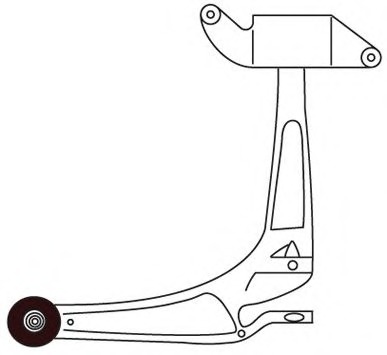 Brat, suspensie roata 3295 FRAP - Directie / bucsi, rulmenti