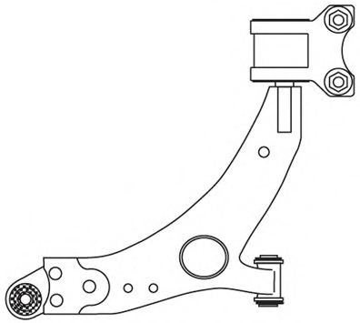 Brat, suspensie roata 4028 FRAP - Brate suspensie / directie (bascula)