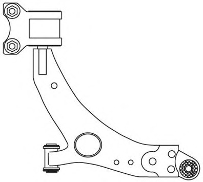 Brat, suspensie roata 4029 FRAP - Brate suspensie / directie (bascula)