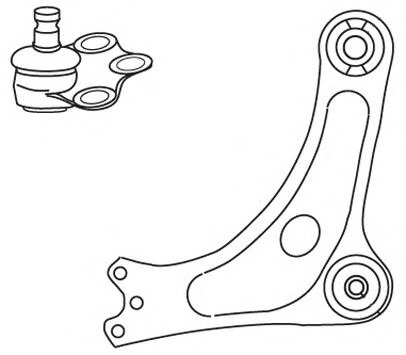 Brat, suspensie roata 4040 FRAP - Directie / bucsi, rulmenti Brat, suspensie roata 4040 FRAP - Directie / bucsi, rulmenti