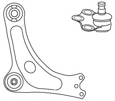 Brat, suspensie roata 4041 FRAP - Directie / bucsi, rulmenti Brat, suspensie roata 4041 FRAP - Directie / bucsi, rulmenti
