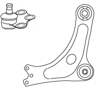 Brat, suspensie roata 4042 FRAP - Brate suspensie / directie (bascula)